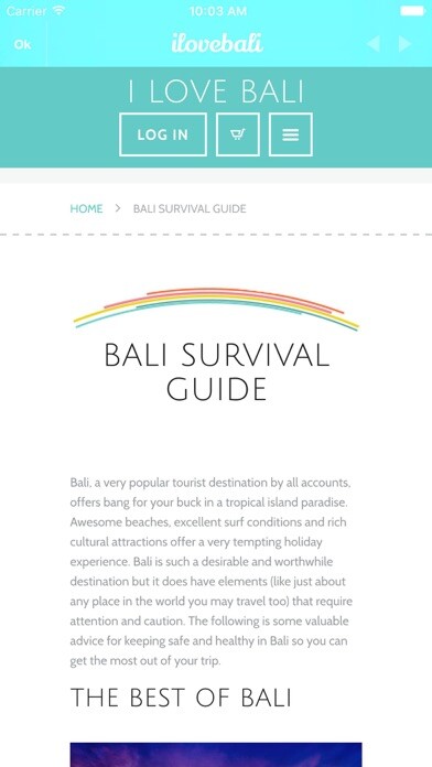 Emulate iPhone app I Love Bali using MyAndroid Emulate iPhone app I Love Bali using MyAndroid