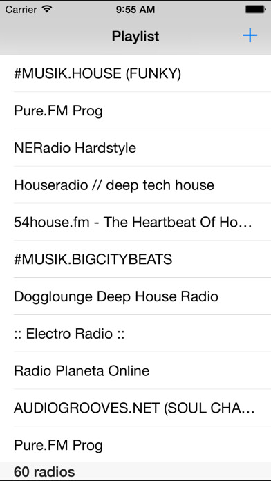 Emulate iPhone app ILoveHouseMusic - Free house music mp3 streaming app using MyAndroid
