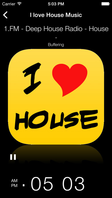 Emulate iPhone app I love House - techno house music radio using MyAndroid Emulate iPhone app I love House - techno house music radio using MyAndroid