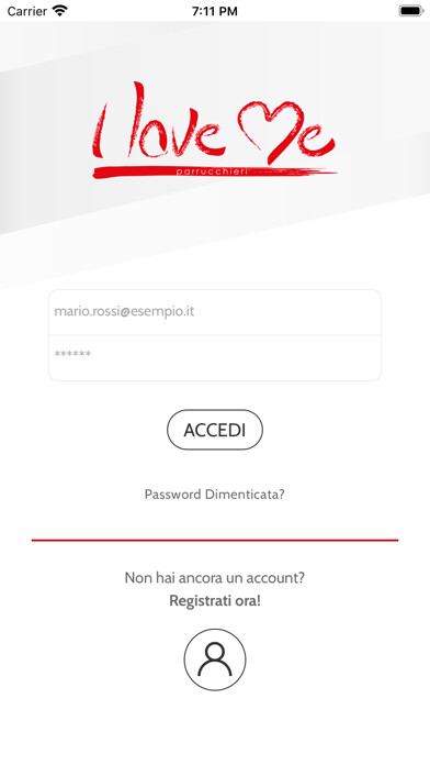 Emulate iPhone app I Love Me Parrucchieri using MyAndroid Emulate iPhone app I Love Me Parrucchieri using MyAndroid