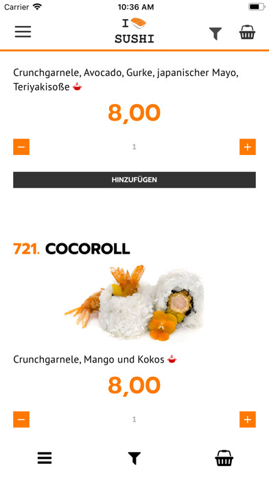 Emulate iPhone app I Love Sushi using MyAndroid Emulate iPhone app I Love Sushi using MyAndroid