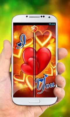 Emulate Android APK I Love U Zipper Lock Screen