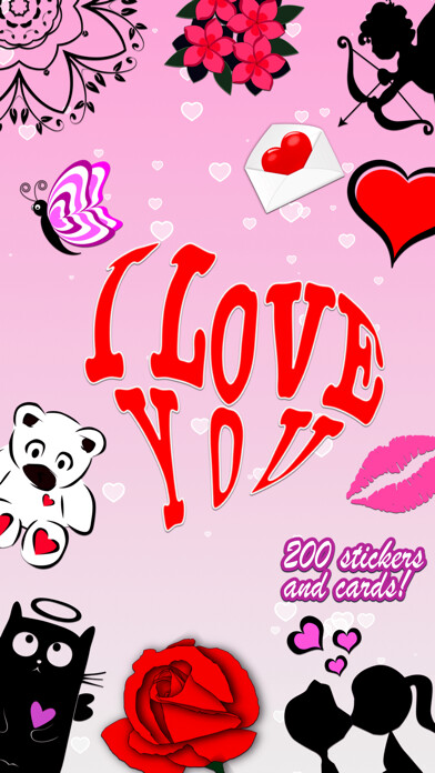 Emulate iPhone app I Love You • Greeting cards using MyAndroid