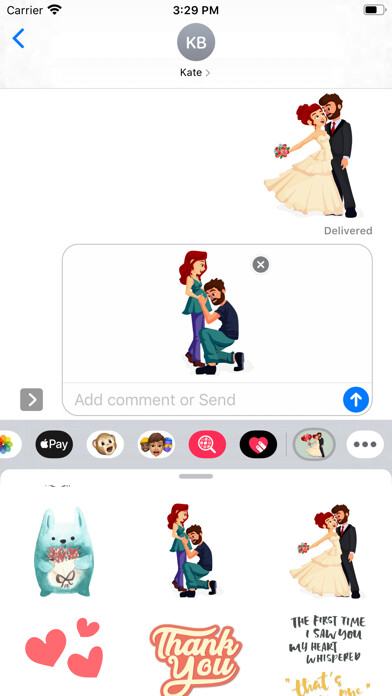 Emulate iPhone app I Love You More Stickers using MyAndroid Emulate iPhone app I Love You More Stickers using MyAndroid