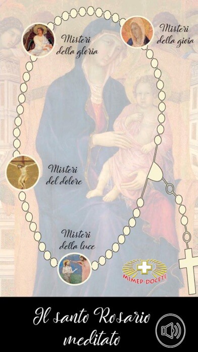 Emulate iPhone app Il Rosario audio using MyAndroid