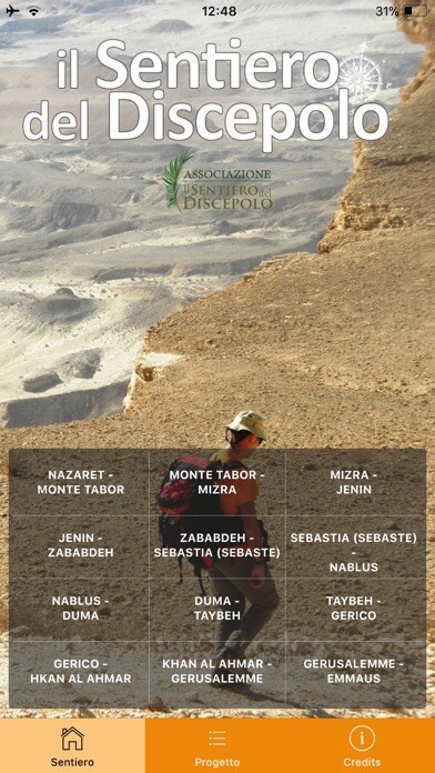 Emulate iPhone app Il Sentiero del Discepolo using MyAndroid