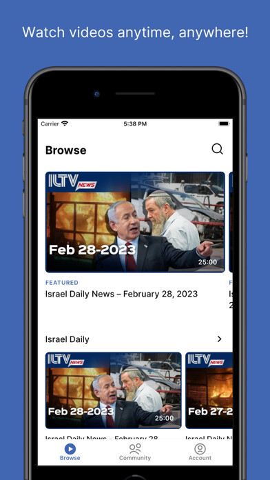Emulate iPhone app ILTV News using MyAndroid Emulate iPhone app ILTV News using MyAndroid