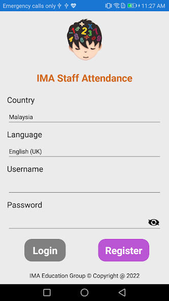 Run android online APK IMA Attendance from MyAndroid or emulate IMA Attendance using MyAndroid