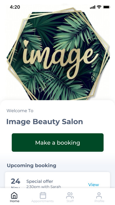 Emulate iPhone app Image Beauty Salon using MyAndroid