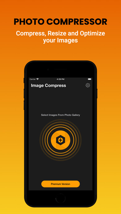 Emulate iPhone app Image Compress . using MyAndroid
