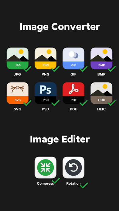 Emulate iPhone app Image Converter: HEIC/JPG/PDF using MyAndroid