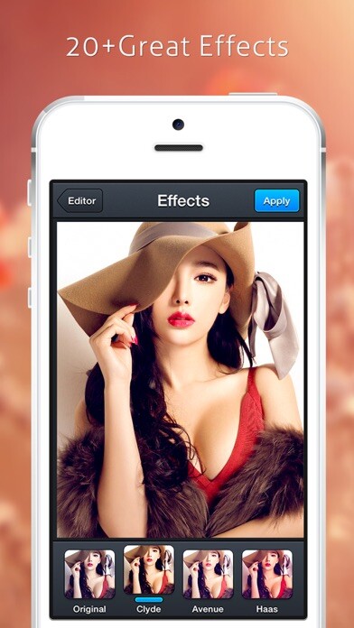 Emulate iPhone app Image Editor - Filters Sticker using MyAndroid
