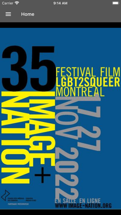 Emulate iPhone app image+nation Festival Cinéma using MyAndroid Emulate iPhone app image+nation Festival Cinéma using MyAndroid