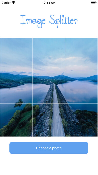 Emulate iPhone app Image Splitter : Split Picture using MyAndroid Emulate iPhone app Image Splitter : Split Picture using MyAndroid