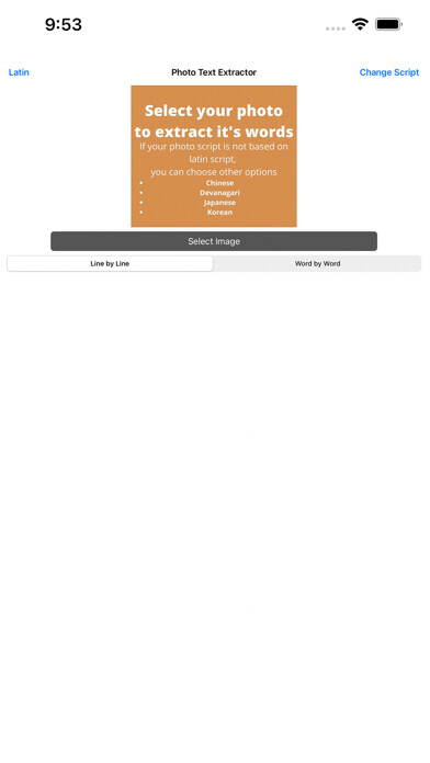 Emulate iPhone app Image Text Recognizer using MyAndroid