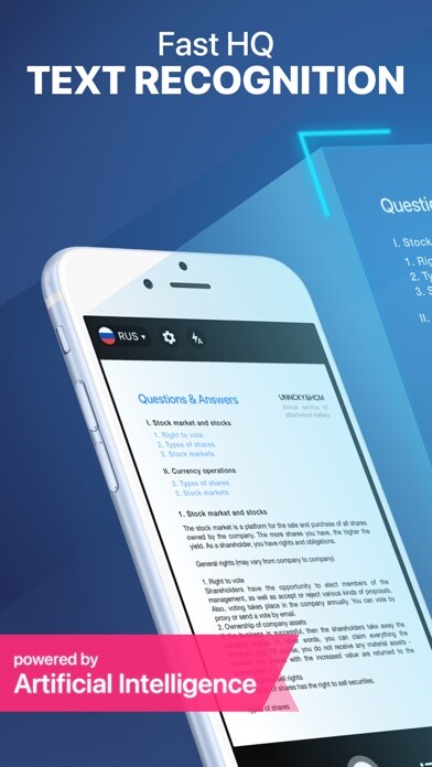 Emulate iPhone app Image To Text — Word Scan using MyAndroid