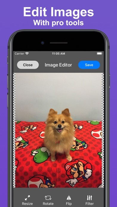 Emulate iPhone app Image Utils - Image Editor using MyAndroid