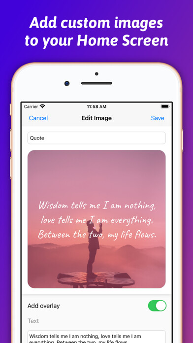 Emulate iPhone app ImageWidgets using MyAndroid