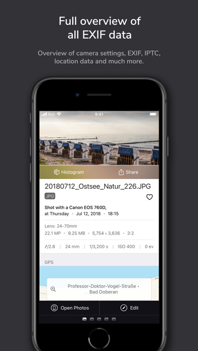 Emulate iPhone app ImagExif 2 - edit exif data using MyAndroid Emulate iPhone app ImagExif 2 - edit exif data using MyAndroid
