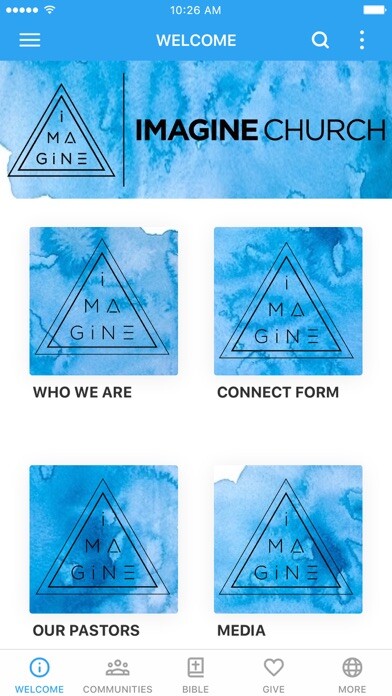 Emulate iPhone app IMAGINE CHURCH GLOBAL using MyAndroid Emulate iPhone app IMAGINE CHURCH GLOBAL using MyAndroid