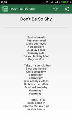 Emulate Android APK Imany Dont Be So Shy Songs