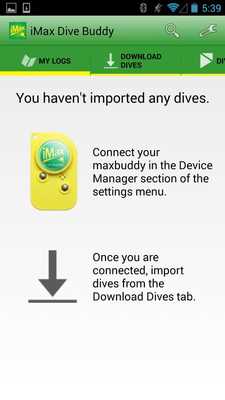 Emulate Android APK iMax dive buddy Emulate Android APK iMax dive buddy