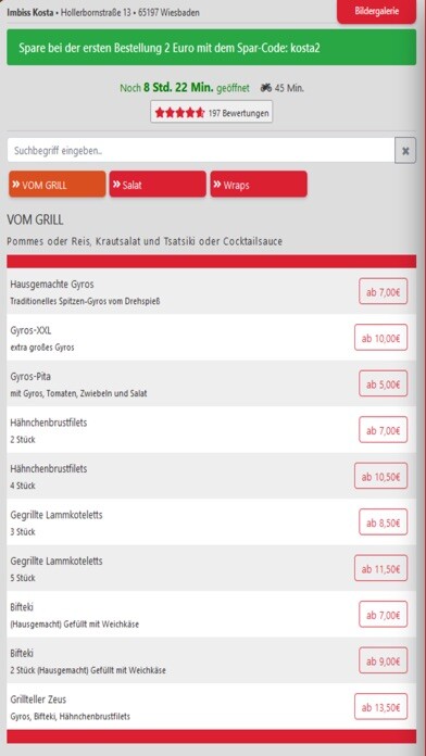 Emulate iPhone app Imbiss Kosta using MyAndroid Emulate iPhone app Imbiss Kosta using MyAndroid