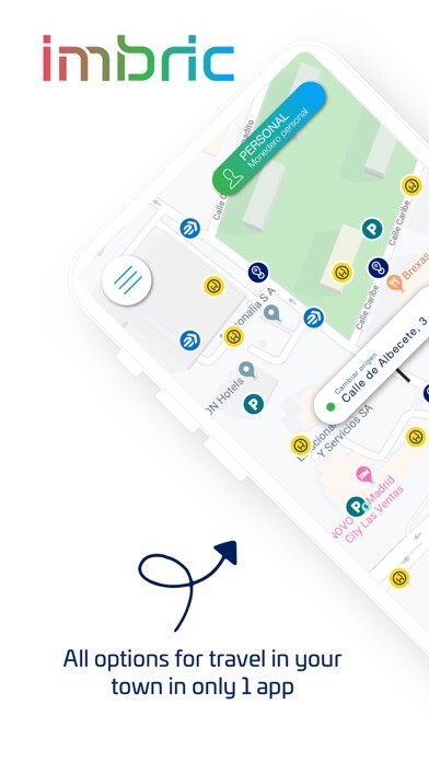 Emulate iPhone app Imbric - Taxi, bus & parking using MyAndroid