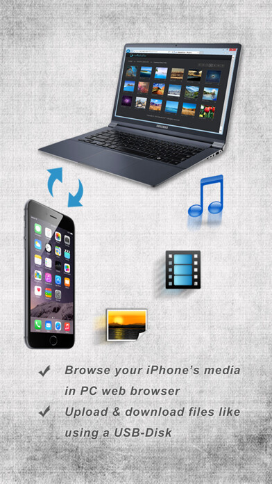 Emulate iPhone app iMediaOut - Easy file transfer using MyAndroid Emulate iPhone app iMediaOut - Easy file transfer using MyAndroid