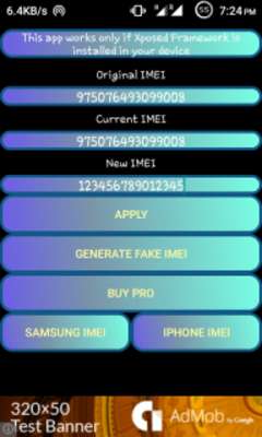 Emulate Android APK IMEIchanger