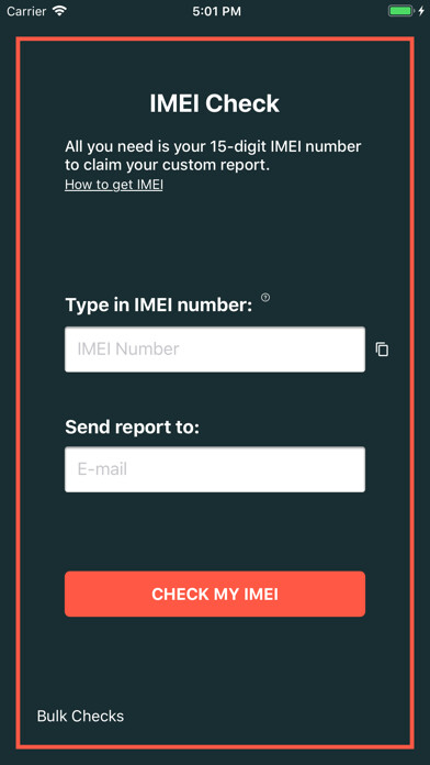 Emulate iPhone app IMEI Checker by IMEI.Report using MyAndroid Emulate iPhone app IMEI Checker by IMEI.Report using MyAndroid