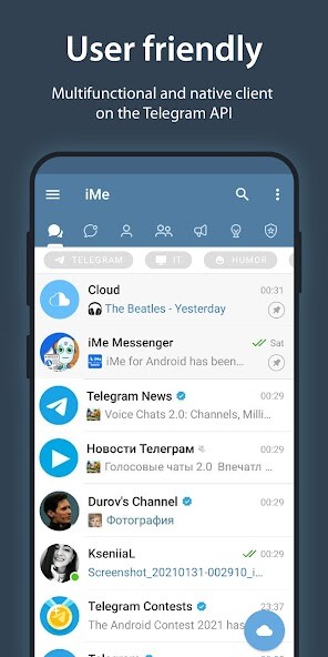 Emulate iPhone app iMe Messenger & Crypto Wallet using MyAndroid
