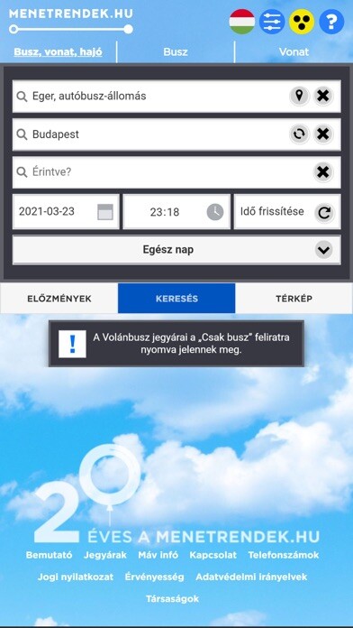 Emulate iPhone app iMenetrendek using MyAndroid