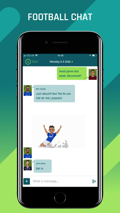 Emulate iPhone app I’M Football - IM for fans using MyAndroid