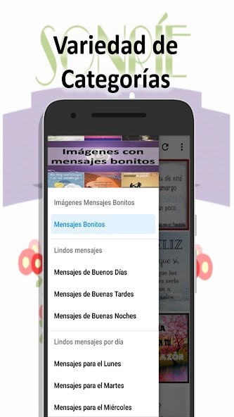 Run android online APK Imágenes con Mensajes Bonitos from MyAndroid or emulate Imágenes con Mensajes Bonitos using MyAndroid
