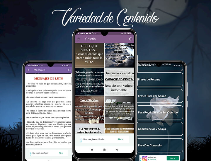 Run android online APK Imágenes de Luto con Frases from MyAndroid or emulate Imágenes de Luto con Frases using MyAndroid