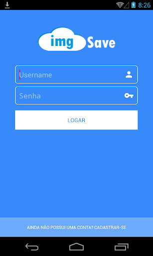 Run android online APK Img Save - upload de imagens em nuvem from MyAndroid or emulate Img Save - upload de imagens em nuvem using MyAndroid