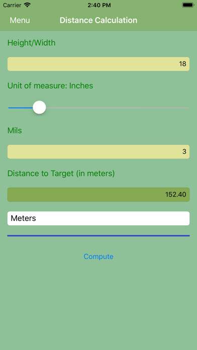 Emulate iPhone app iMilDotCalc using MyAndroid Emulate iPhone app iMilDotCalc using MyAndroid