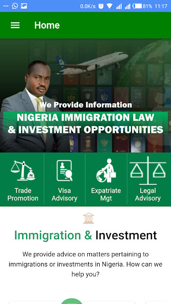 Emulate Android APK Immigration Lawyer Nigeria
