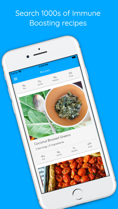 Emulate iPhone app Immune Support Recipes using MyAndroid Emulate iPhone app Immune Support Recipes using MyAndroid