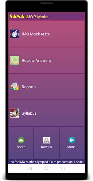 Run android online APK IMO 7 Maths Olympiad from MyAndroid or emulate IMO 7 Maths Olympiad using MyAndroid