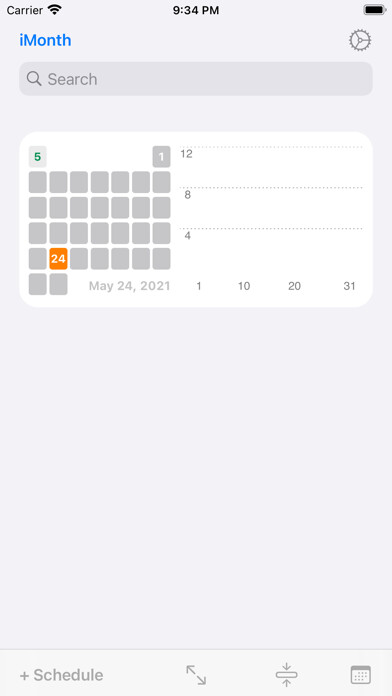 Emulate iPhone app iMonth using MyAndroid