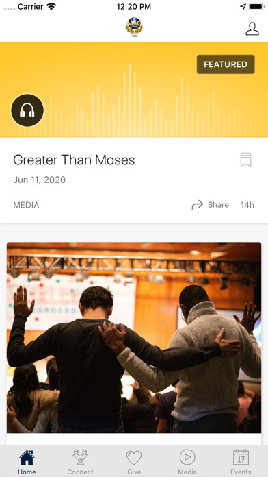 Emulate iPhone app Impact Apostolic Ministries using MyAndroid