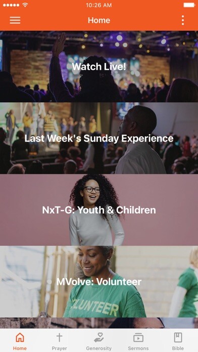 Emulate iPhone app Impact Church App using MyAndroid