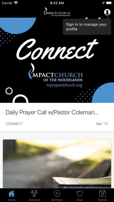 Emulate iPhone app Impact Church of The Woodlands using MyAndroid Emulate iPhone app Impact Church of The Woodlands using MyAndroid