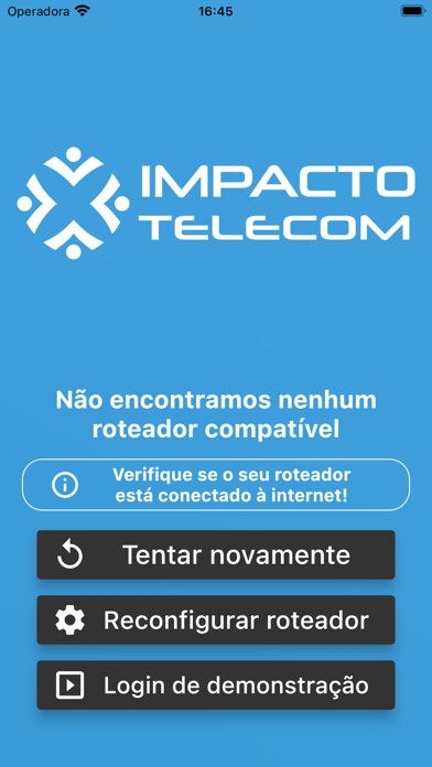 Emulate iPhone app Impacto Telecom using MyAndroid
