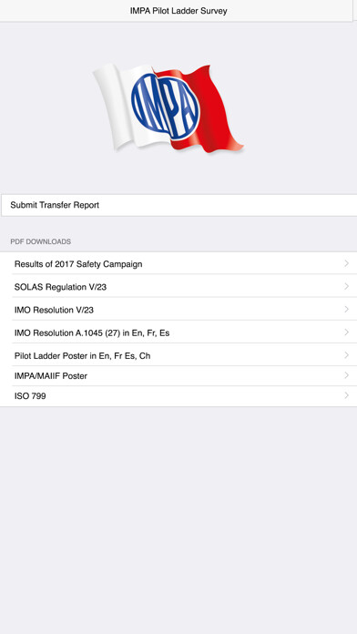 Emulate iPhone app IMPA Pilot Ladder Survey using MyAndroid Emulate iPhone app IMPA Pilot Ladder Survey using MyAndroid