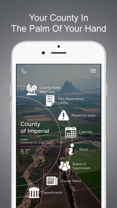 Emulate iPhone app Imperial County Public Works using MyAndroid Emulate iPhone app Imperial County Public Works using MyAndroid