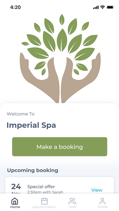Emulate iPhone app Imperial Spa using MyAndroid Emulate iPhone app Imperial Spa using MyAndroid