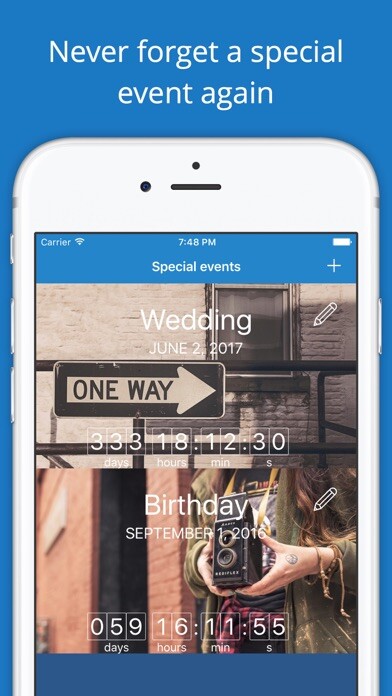 Emulate iPhone app Important Dates - Countdown using MyAndroid Emulate iPhone app Important Dates - Countdown using MyAndroid